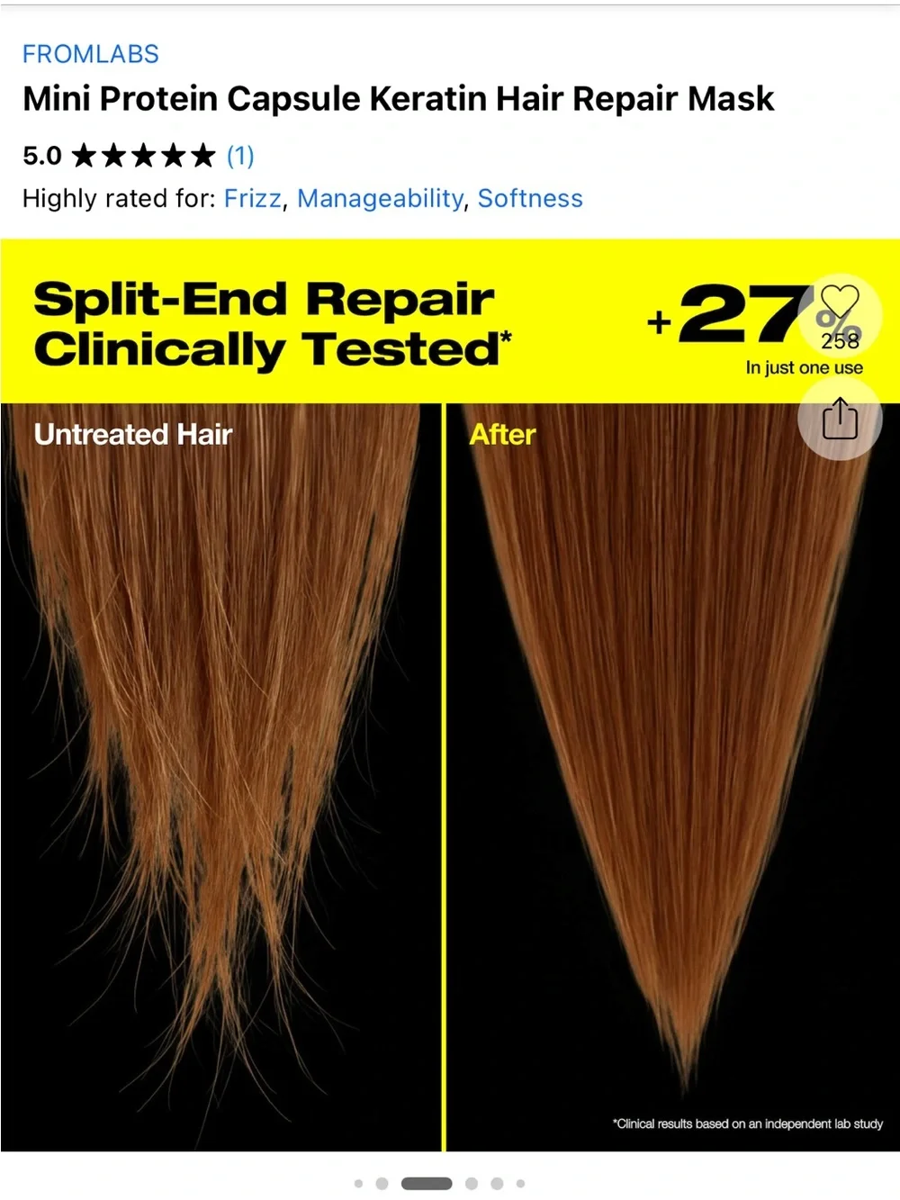 New launch from Sephora : Protein Capsule Hair Repair Treatment and Spray